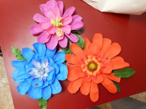 Finished flowers.